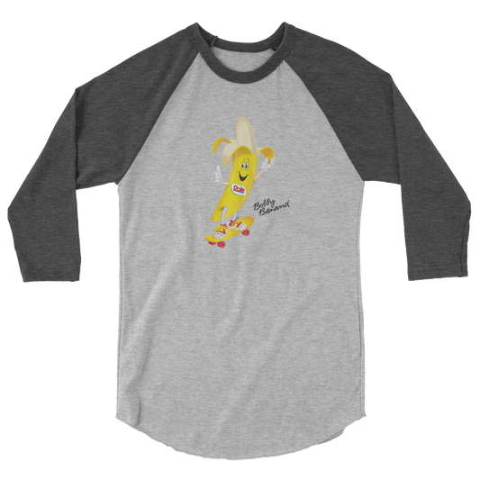 Dole Bobby Banana Skateboard Unisex 3/4 Sleeve Raglan Shirt-1