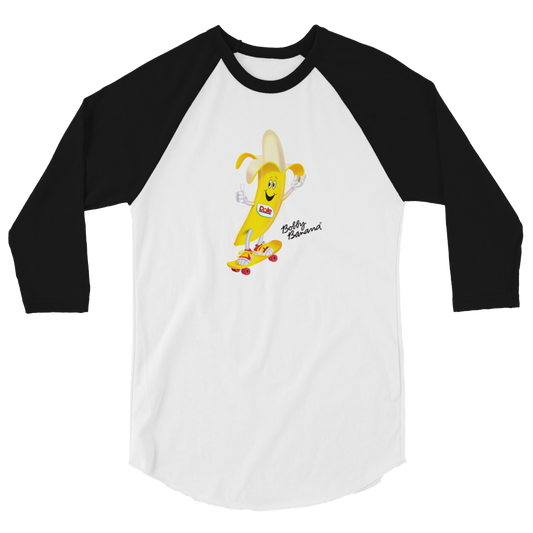 Dole Bobby Banana Skateboard Unisex 3/4 Sleeve Raglan Shirt-0