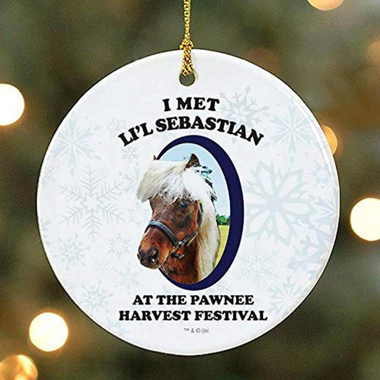 Parks and Recreation I Met Li'l Sebastian Ornament-0