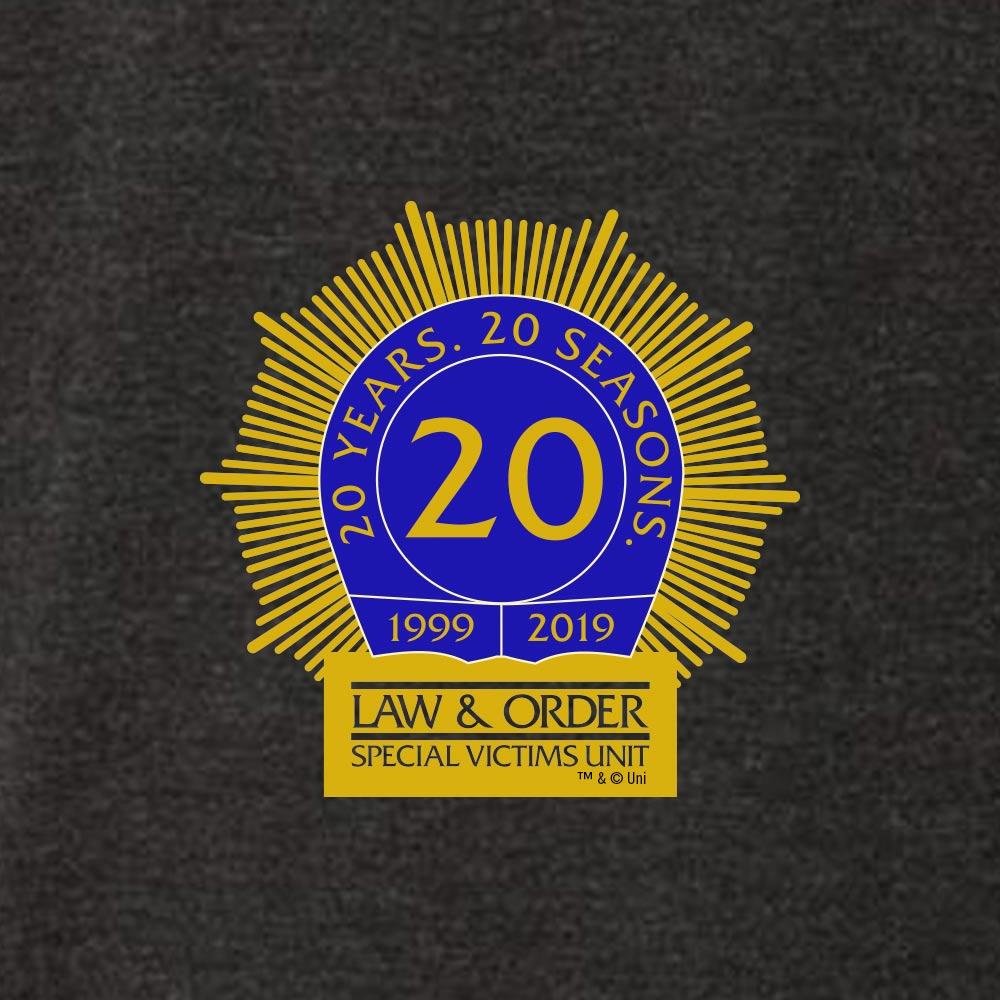 Law & Order: SVU 20th Anniversary Men's Tri-Blend Short Sleeve T-Shirt