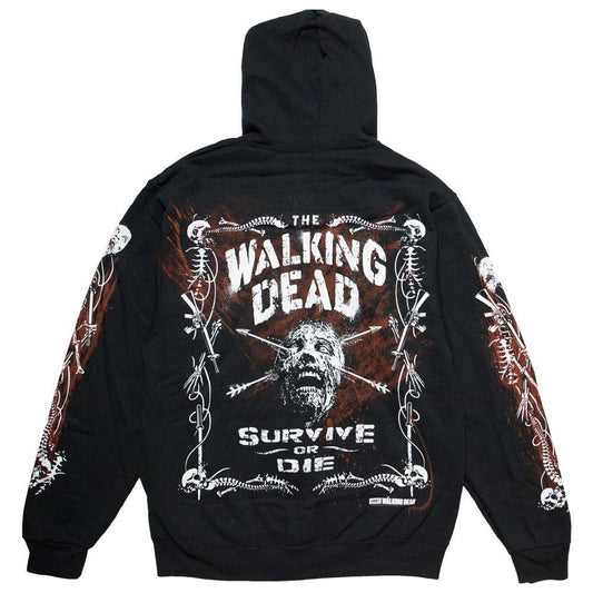 The Walking Dead Border Bones Adult Hoodie-2