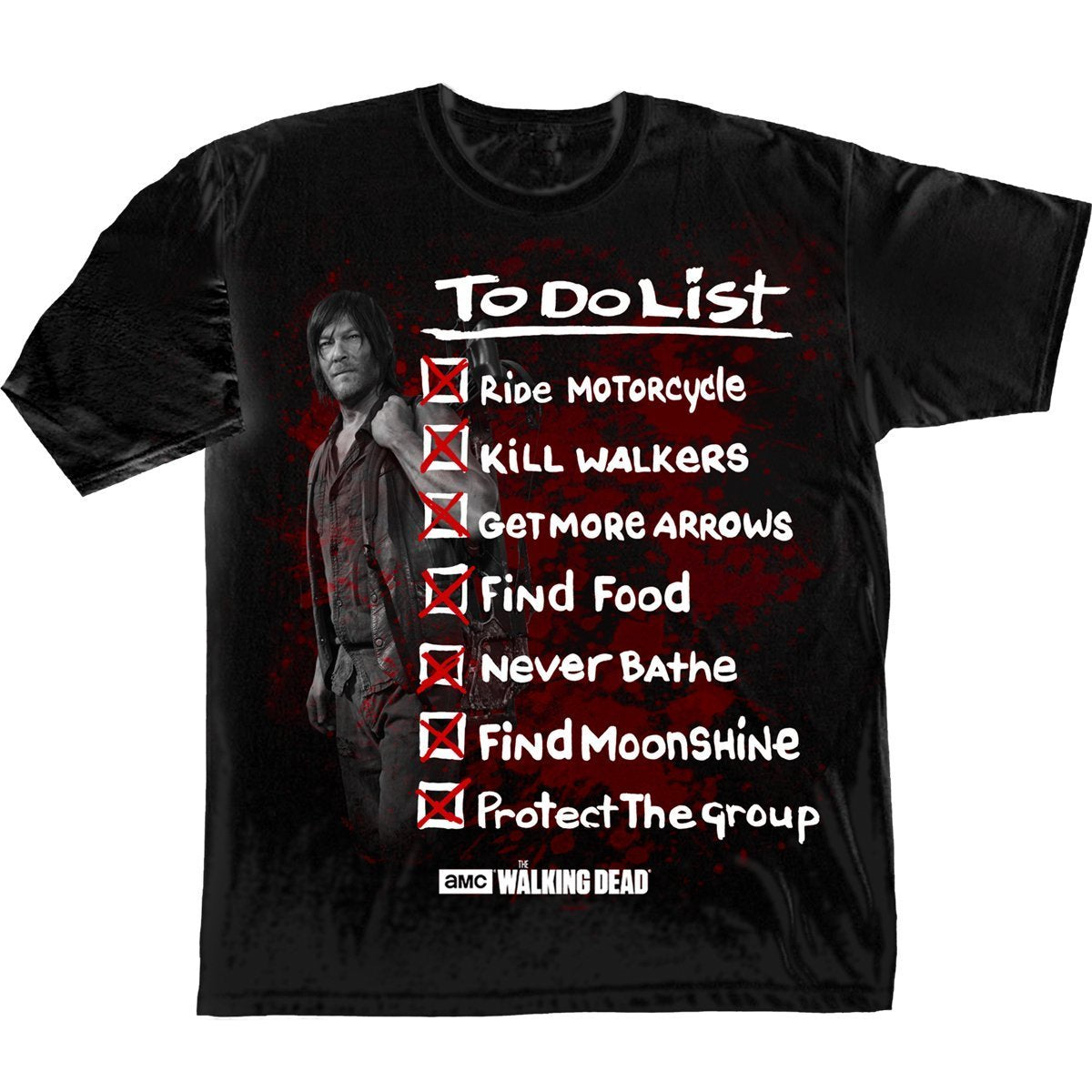 The Walking Dead Daryl's To Do List Adult T-Shirt