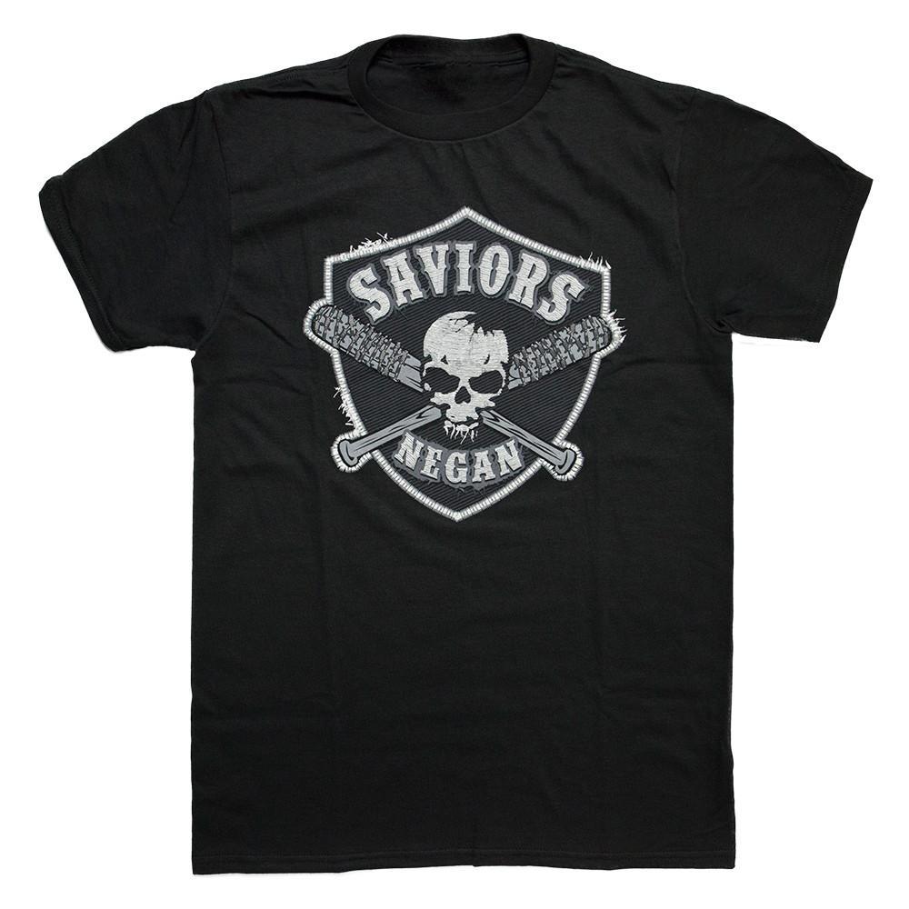 The Walking Dead Saviors Faux Patch Adult T-Shirt