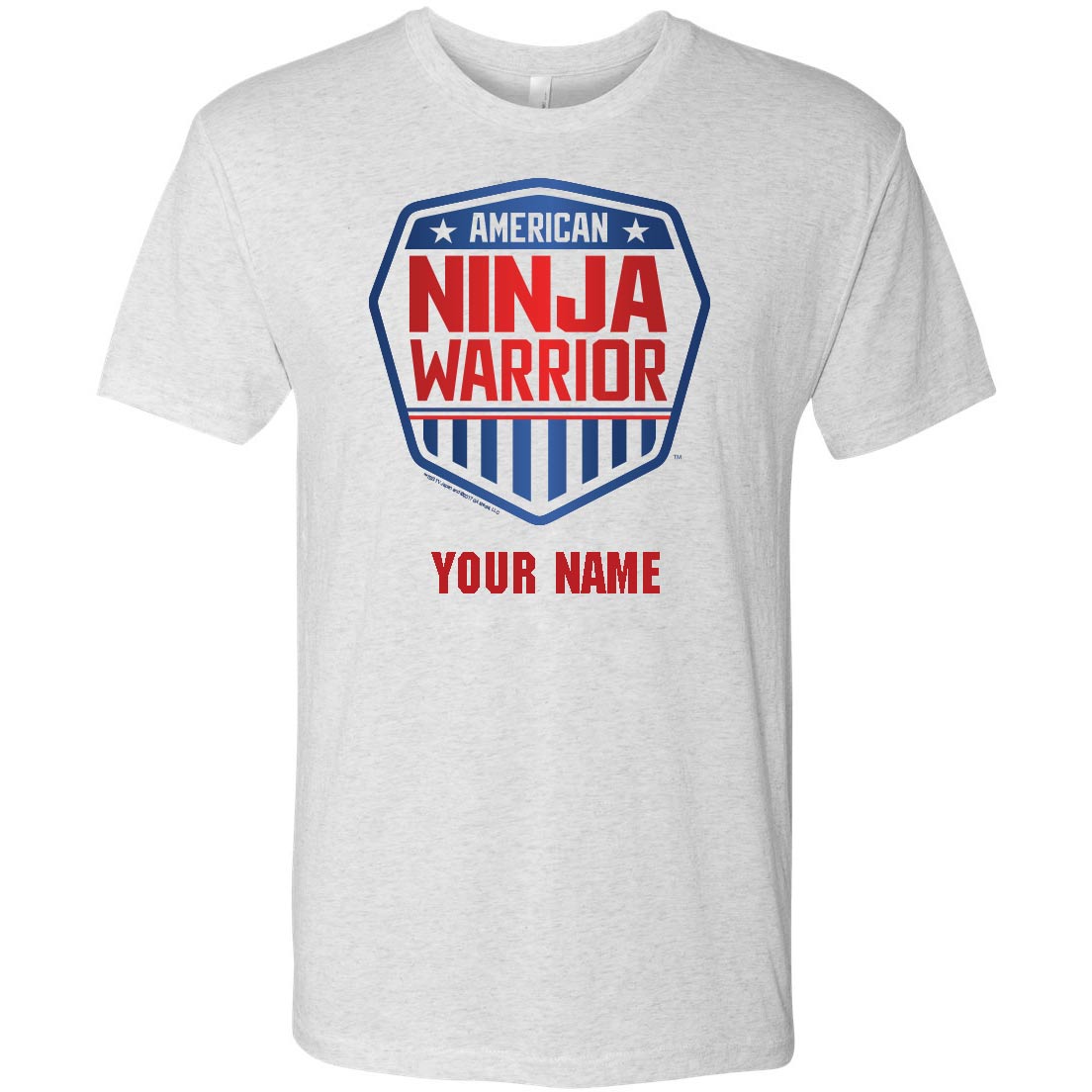 Personalized American Ninja Warrior Men's Tri-Blend T-Shirt