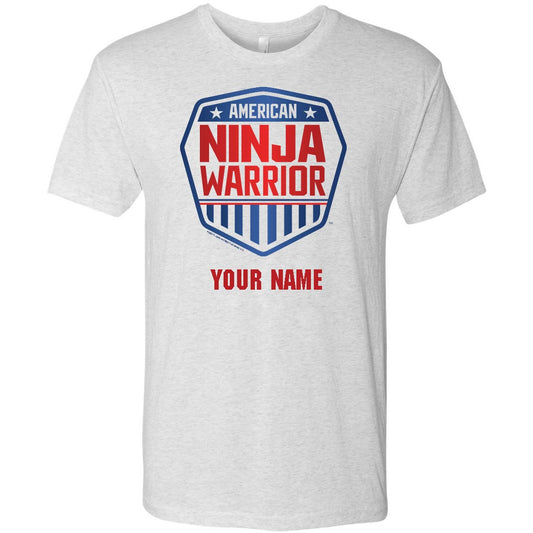 Personalized American Ninja Warrior Men's Tri-Blend T-Shirt-1