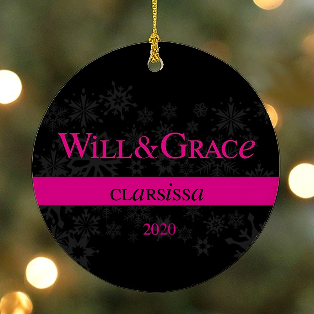 Personalized Will & Grace Ornament