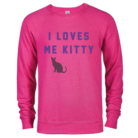 Will & Grace I Loves Me Kitty Lightweight Crew Neck Sweatshirt