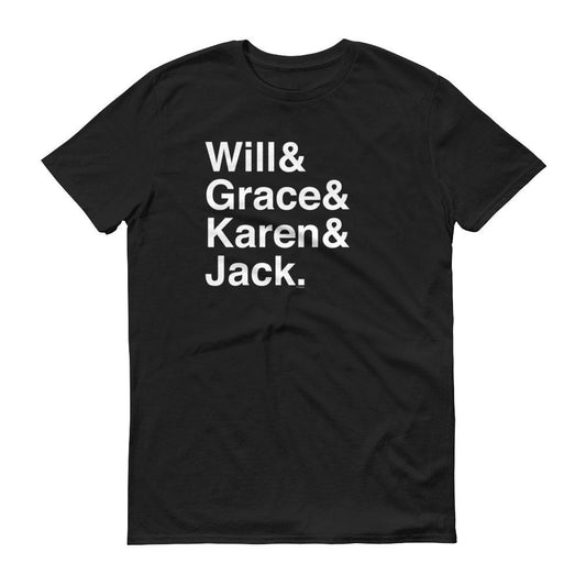 Will & Grace Names Men's Short Sleeve T-Shirt