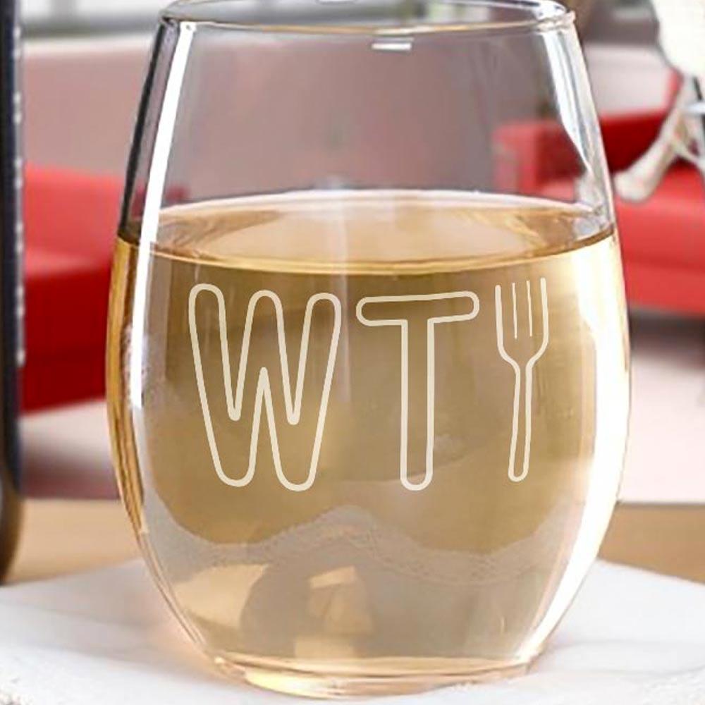 The Good Place WTFork Stemless Wine Glass