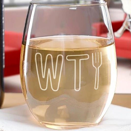 The Good Place WTFork Stemless Wine Glass-1