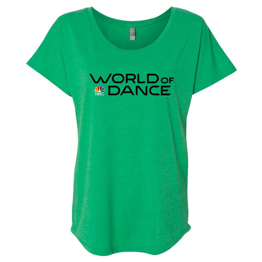 World of Dance Logo Women's Tri-Blend Dolman T-Shirt