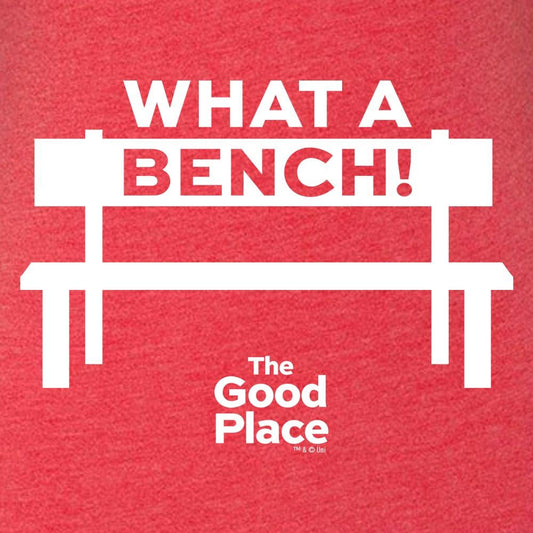 The Good Place What a Bench Women's Tri-Blend Short Sleeve T-Shirt-1