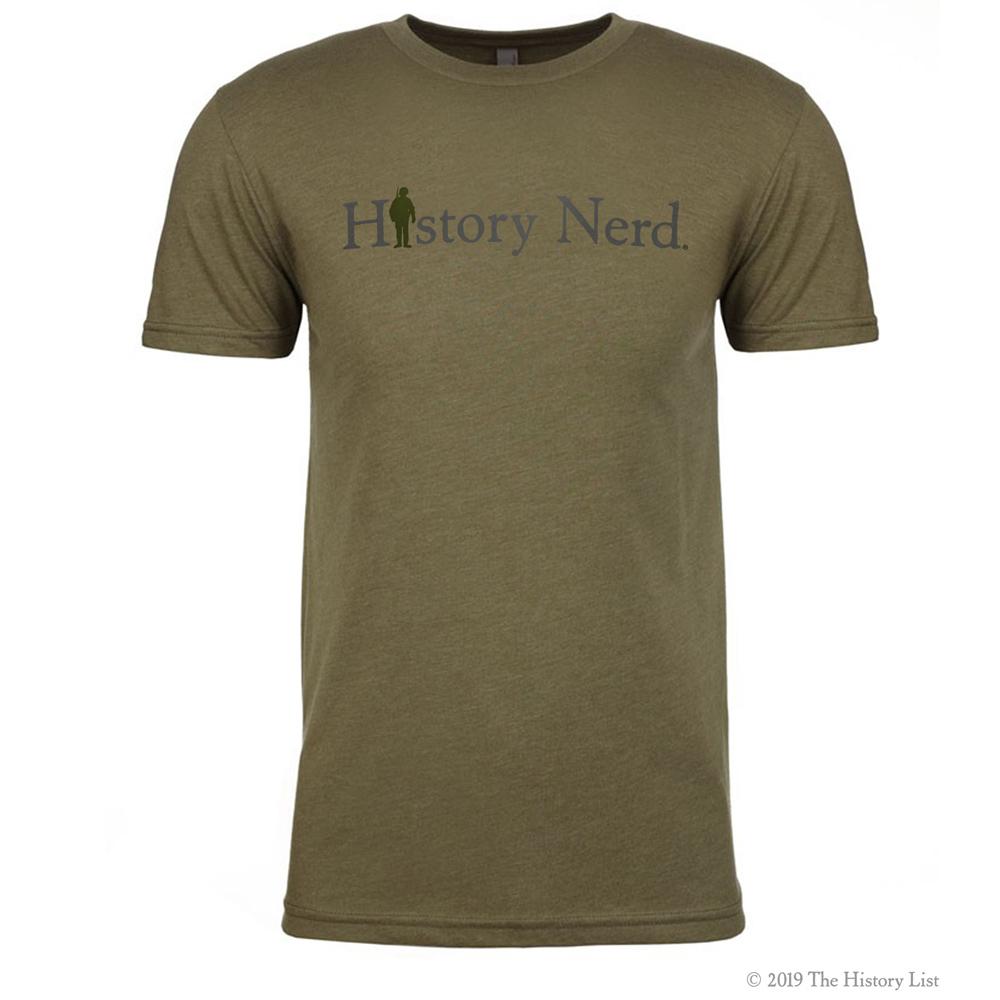 History Nerd with WWII Soldier T-Shirt