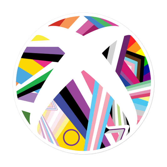 Xbox Pride Sphere Die Cut Sticker-0