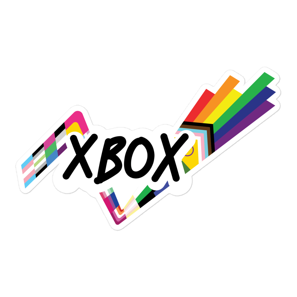 Xbox PRIDE Wordmark Die Cut Sticker