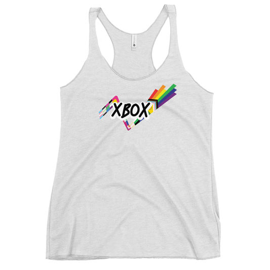 Xbox PRIDE Wordmark Women's Racerback Tank Top-2