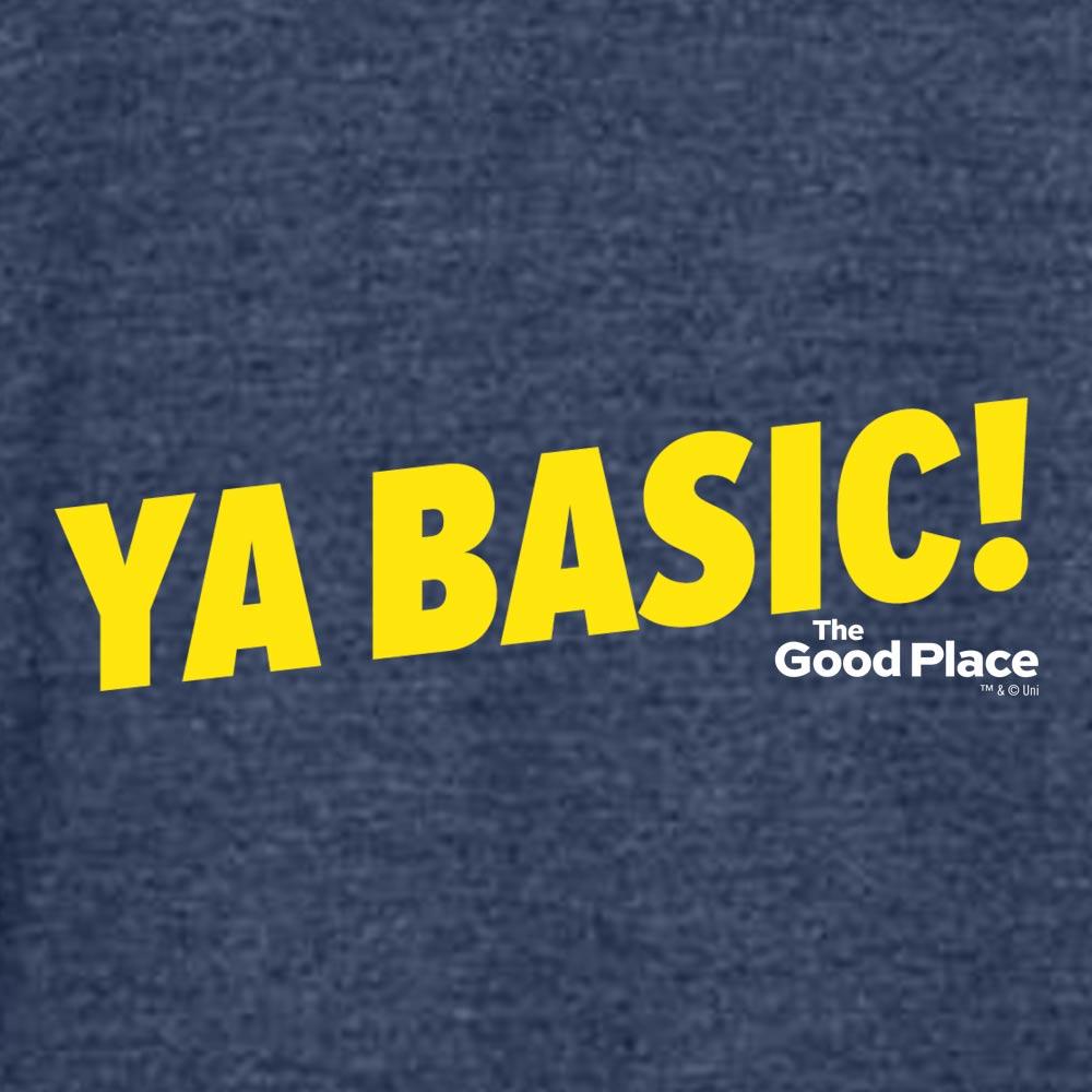 The Good Place Ya Basic Tri-blend Raglan Hoodie